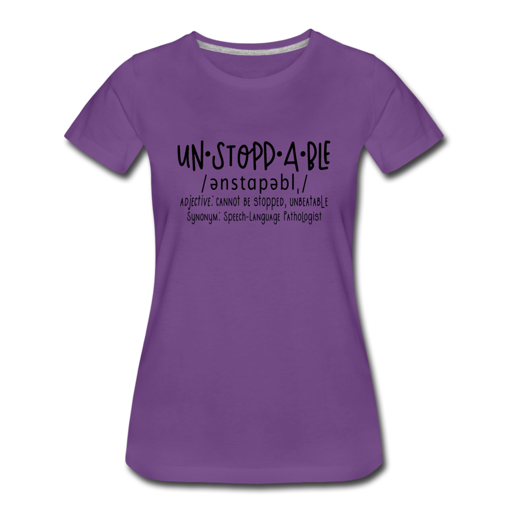 Unstoppable Premium T-Shirt - purple