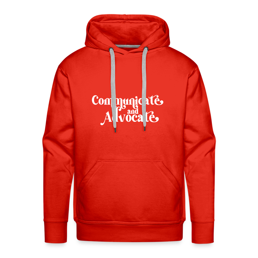 Communicate and Advocate Hoodie - red