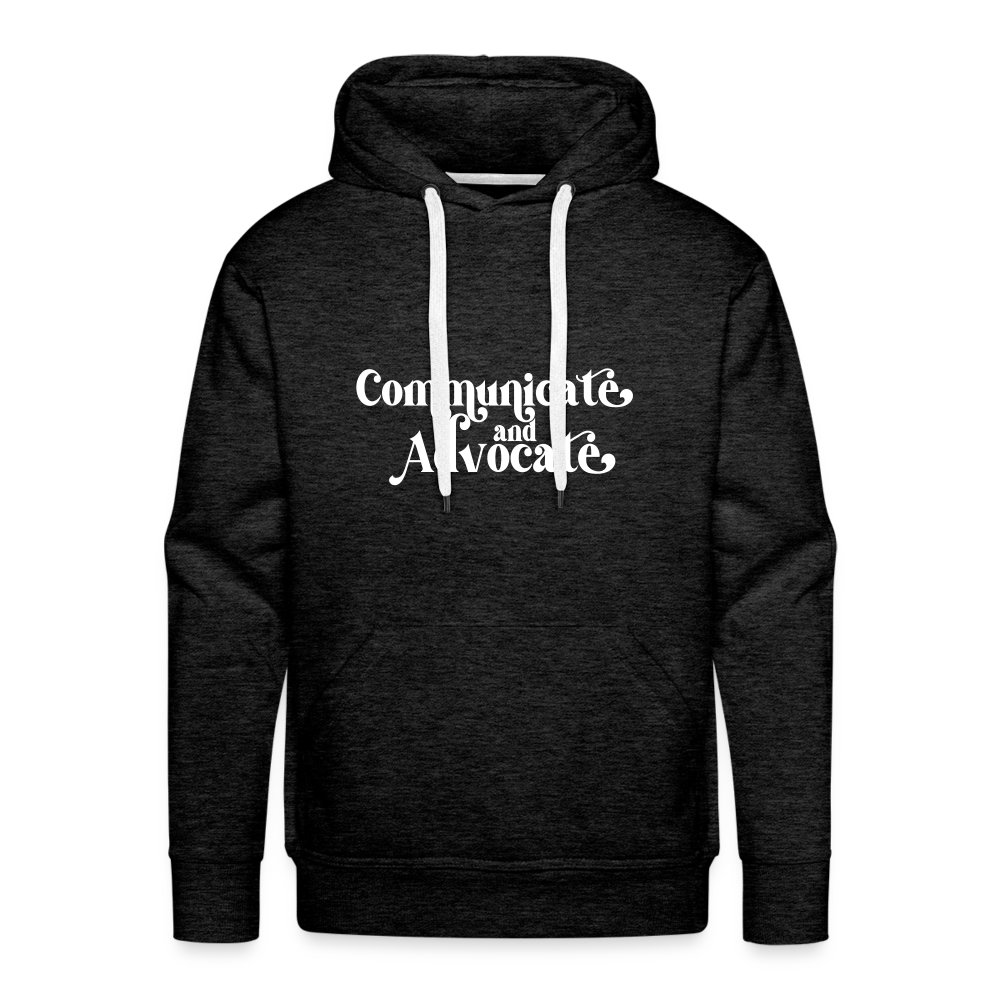 Communicate and Advocate Hoodie - charcoal grey