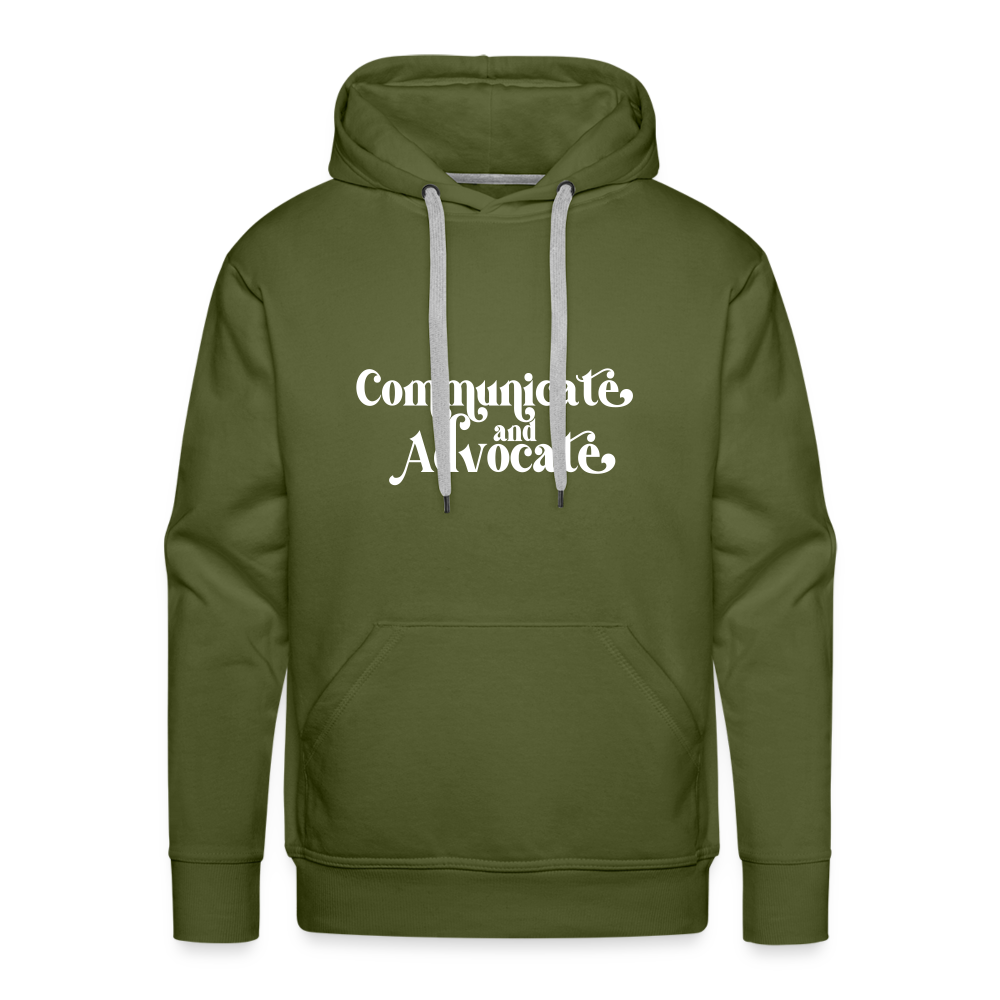 Communicate and Advocate Hoodie - olive green