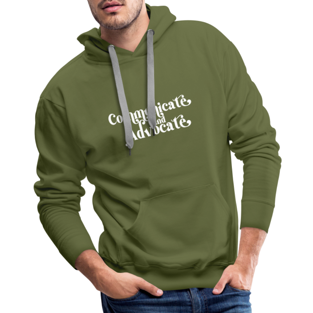 Communicate and Advocate Hoodie - olive green